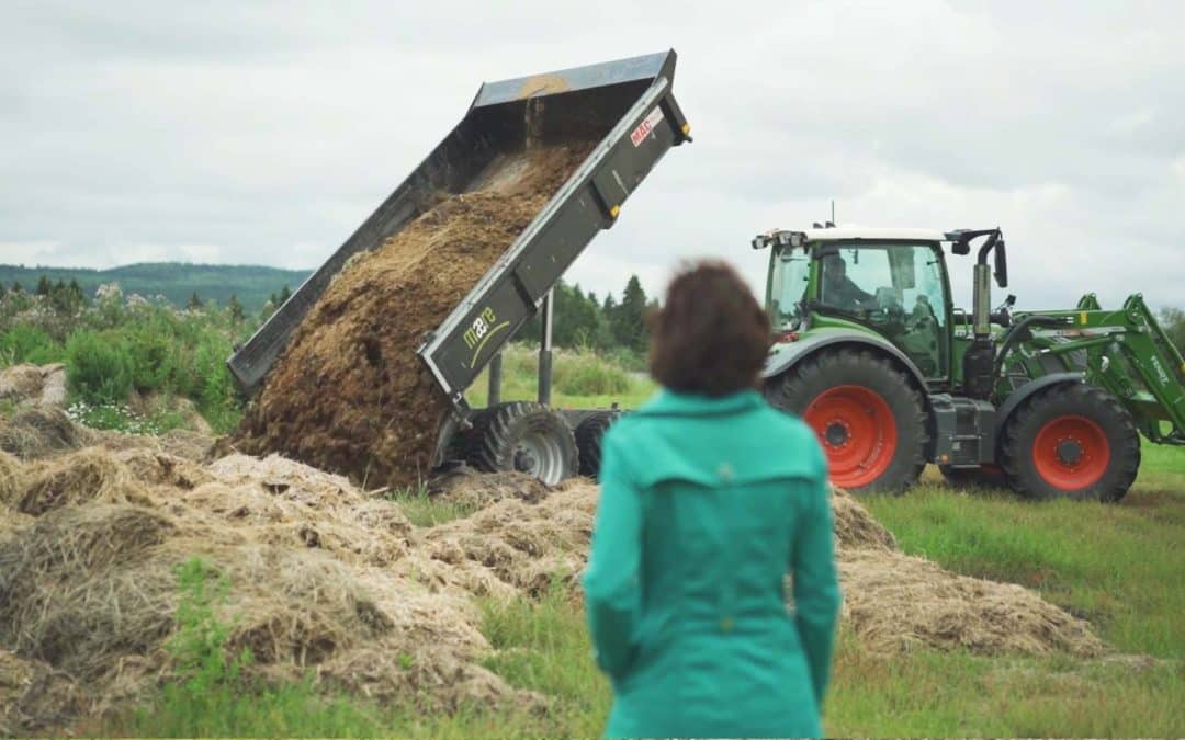 Organisk avfall fra gården og klimautslipp